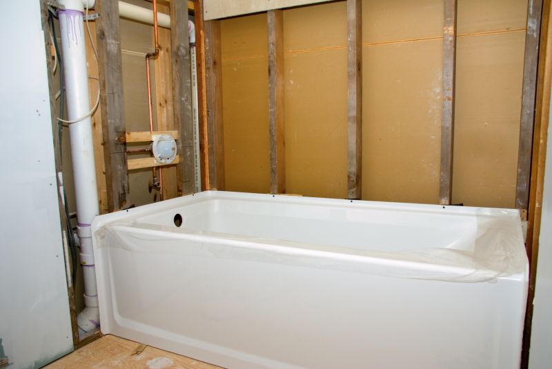 Refinished Bathtub in Bright Bathroom